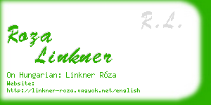 roza linkner business card